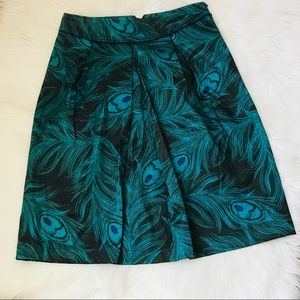 East 5th Peacock Feather Print Skirt. Size 4